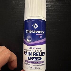 PM Nighttime Pain Relief Roll-On - Purple and White
